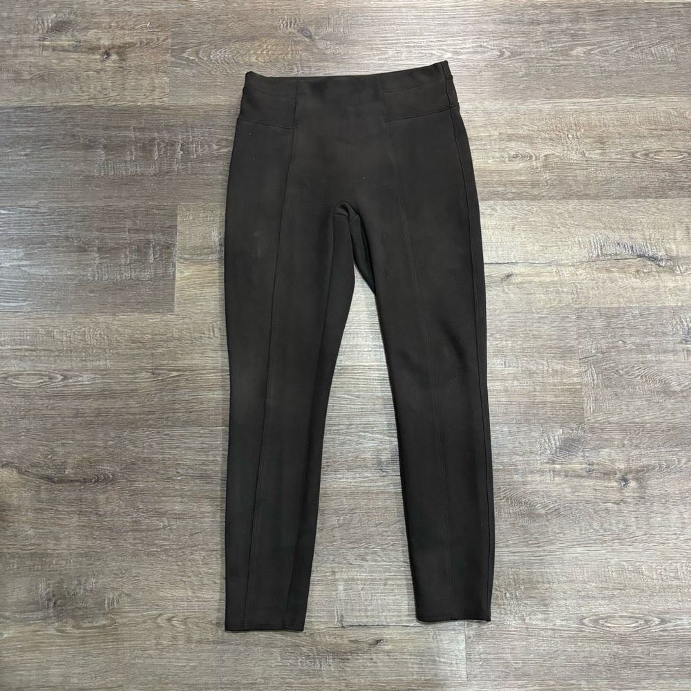 SPANX The Perfect Dark Brown Pant - Back Seam  Front Seam Skinny Pants Small